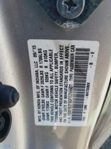 Photo 11 VIN: 19XFB2F80FE295601 - HONDA CIVIC 