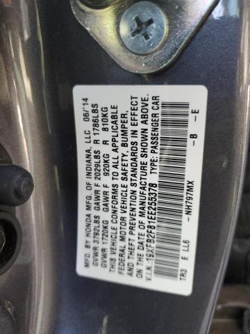 Photo 11 VIN: 19XFB2F81EE255378 - HONDA CIVIC EX 