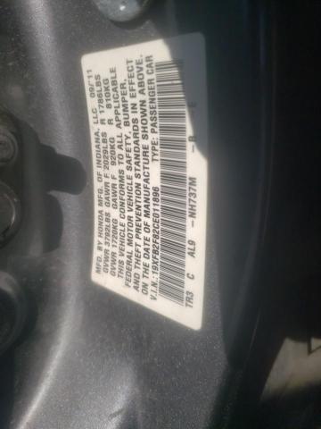 Photo 9 VIN: 19XFB2F82CE011896 - HONDA CIVIC EX 