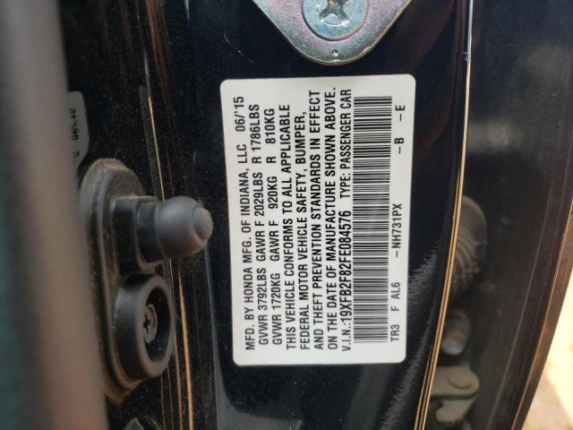 Photo 11 VIN: 19XFB2F82FE084576 - HONDA CIVIC 