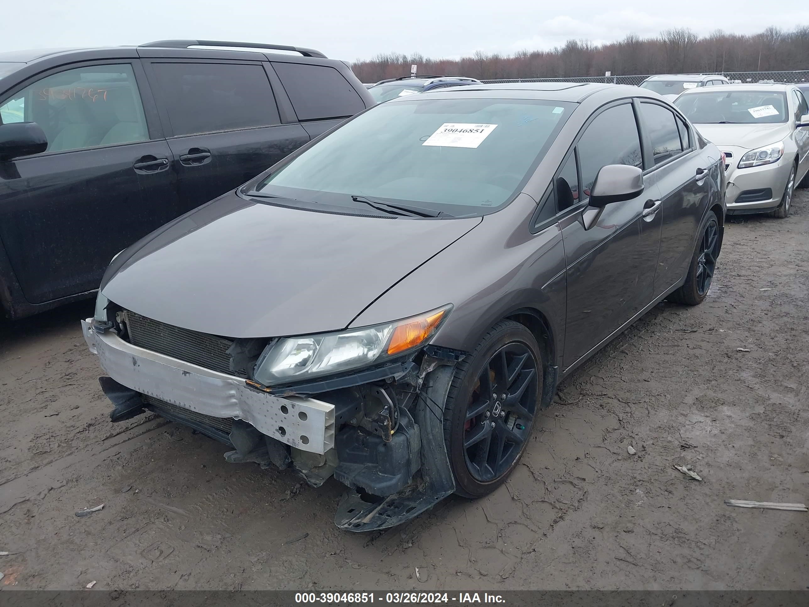 Photo 1 VIN: 19XFB2F83CE091256 - HONDA CIVIC 