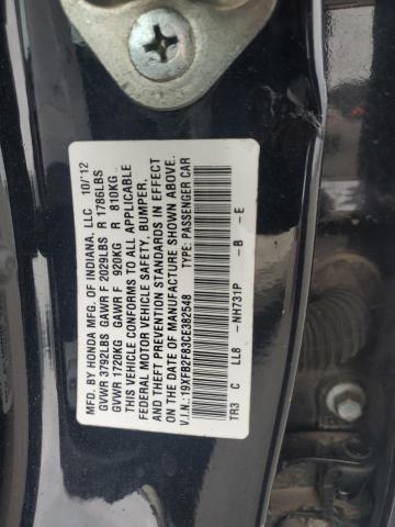 Photo 11 VIN: 19XFB2F83CE382548 - HONDA CIVIC EX 