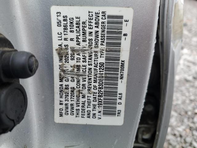 Photo 11 VIN: 19XFB2F83DE041250 - HONDA CIVIC 