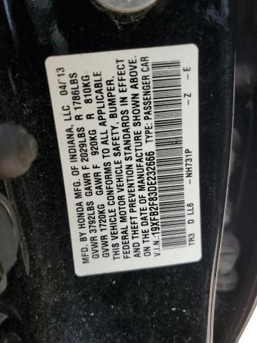 Photo 11 VIN: 19XFB2F83DE232666 - HONDA CIVIC 