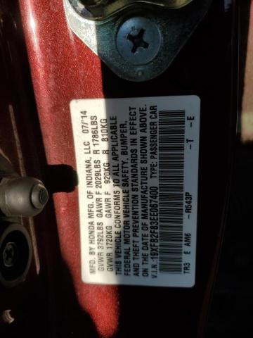 Photo 9 VIN: 19XFB2F83EE067400 - HONDA CIVIC EX 