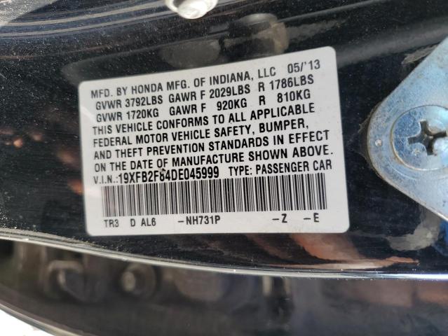 Photo 11 VIN: 19XFB2F84DE045999 - HONDA CIVIC 