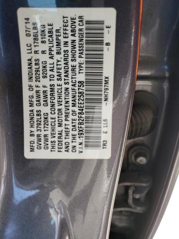 Photo 11 VIN: 19XFB2F84EE258758 - HONDA CIVIC 