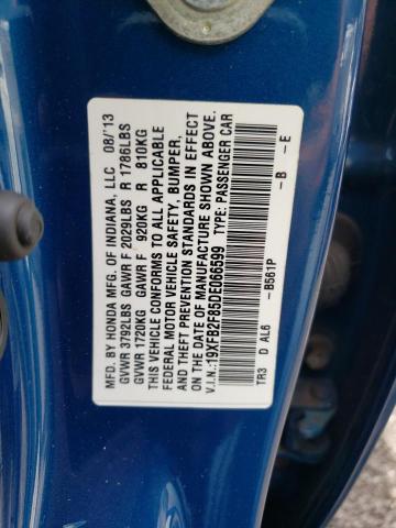 Photo 11 VIN: 19XFB2F85DE066599 - HONDA CIVIC EX 