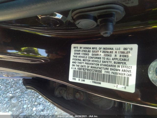 Photo 8 VIN: 19XFB2F85DE256550 - HONDA CIVIC SDN 