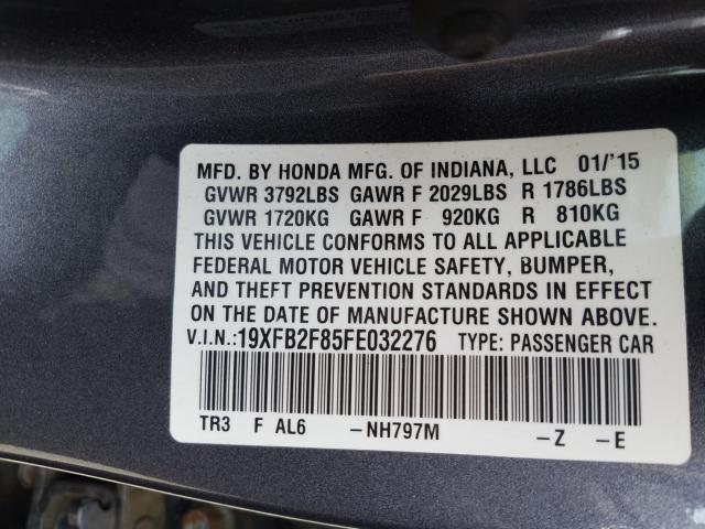 Photo 9 VIN: 19XFB2F85FE032276 - HONDA CIVIC EX 