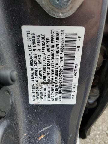 Photo 11 VIN: 19XFB2F86DE259912 - HONDA CIVIC EX 