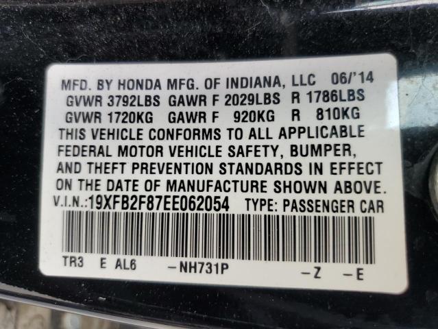 Photo 11 VIN: 19XFB2F87EE062054 - HONDA CIVIC 