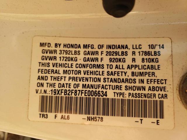 Photo 11 VIN: 19XFB2F87FE006634 - HONDA CIVIC EX 