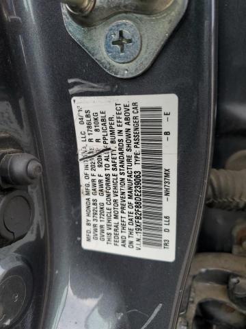 Photo 11 VIN: 19XFB2F88DE239063 - HONDA CIVIC 