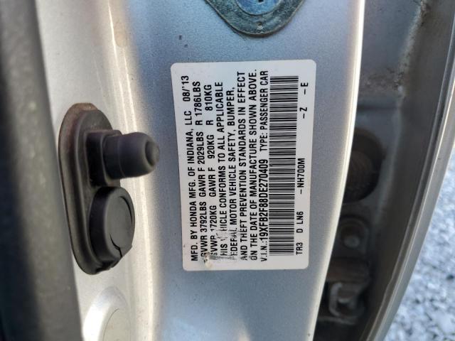 Photo 11 VIN: 19XFB2F88DE270409 - HONDA CIVIC EX 