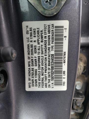 Photo 11 VIN: 19XFB2F88EE244538 - HONDA CIVIC 