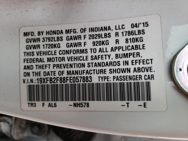 Photo 9 VIN: 19XFB2F88FE057883 - HONDA CIVIC EX 