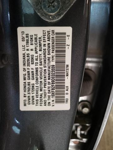 Photo 12 VIN: 19XFB2F89DE023559 - HONDA CIVIC 