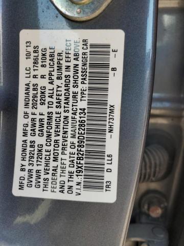 Photo 11 VIN: 19XFB2F89DE286134 - HONDA CIVIC EX 