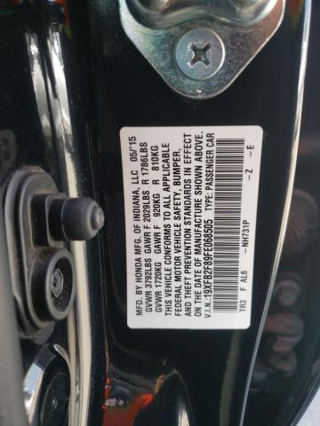 Photo 11 VIN: 19XFB2F89FE068505 - HONDA CIVIC EX 