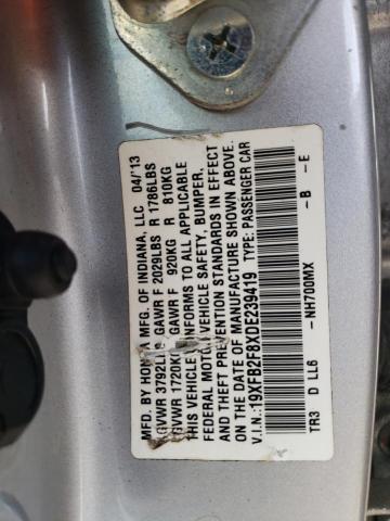 Photo 11 VIN: 19XFB2F8XDE239419 - HONDA CIVIC EX 