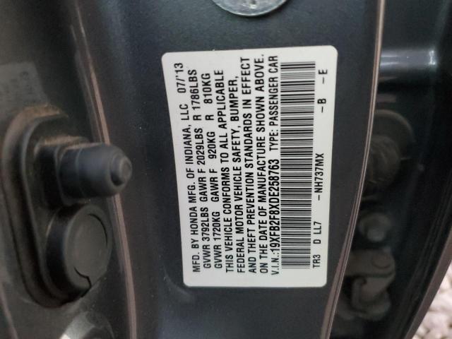 Photo 11 VIN: 19XFB2F8XDE258763 - HONDA CIVIC EX 