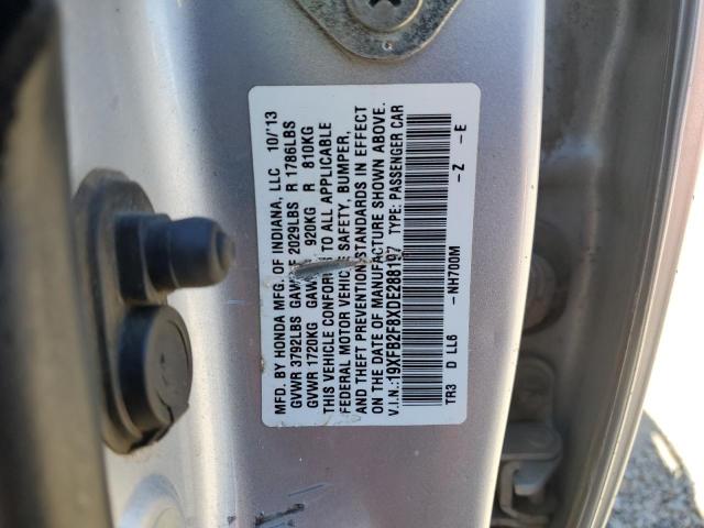 Photo 11 VIN: 19XFB2F8XDE288197 - HONDA CIVIC EX 