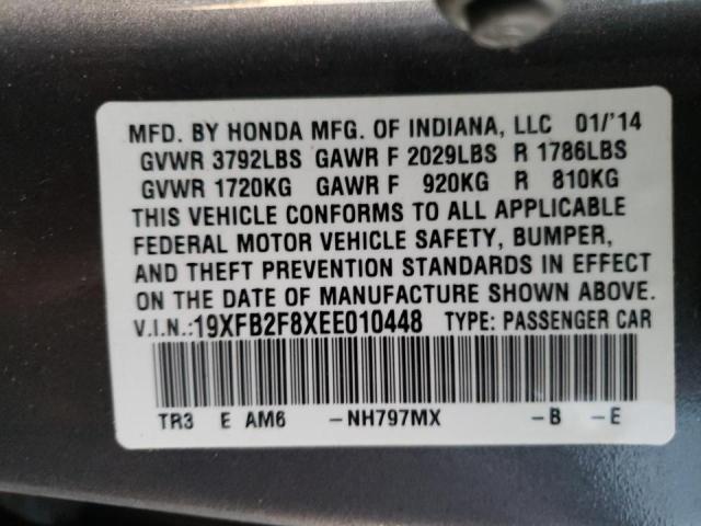 Photo 9 VIN: 19XFB2F8XEE010448 - HONDA CIVIC 