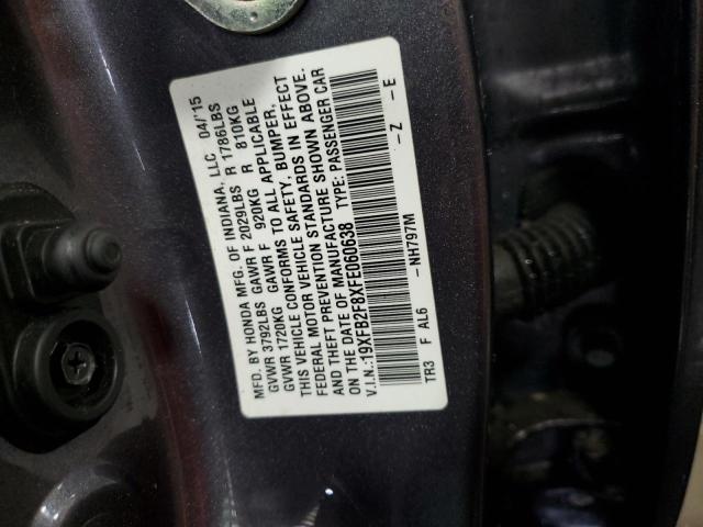 Photo 12 VIN: 19XFB2F8XFE060638 - HONDA CIVIC 