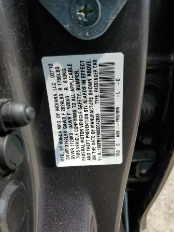 Photo 11 VIN: 19XFB2F90CE042833 - HONDA CIVIC EXL 