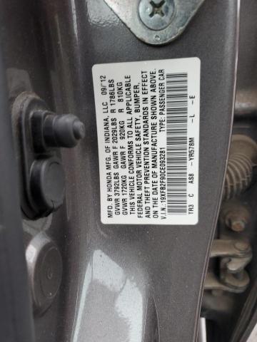 Photo 11 VIN: 19XFB2F90CE093281 - HONDA CIVIC EXL 