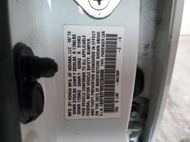 Photo 9 VIN: 19XFB2F90DE284698 - HONDA CIVIC EXL 