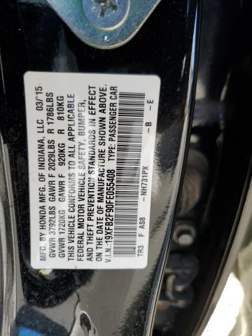 Photo 11 VIN: 19XFB2F90FE055408 - HONDA CIVIC EXL 