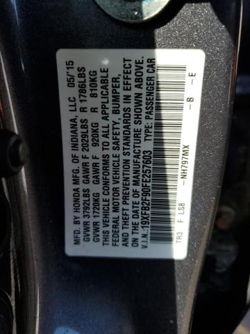 Photo 11 VIN: 19XFB2F90FE257603 - HONDA CIVIC 