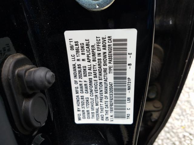 Photo 9 VIN: 19XFB2F92CE305047 - HONDA CIVIC EXL 