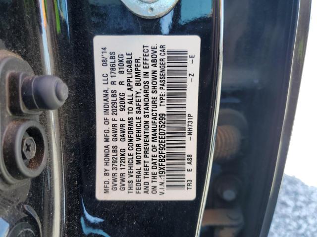 Photo 11 VIN: 19XFB2F92EE075299 - HONDA CIVIC 