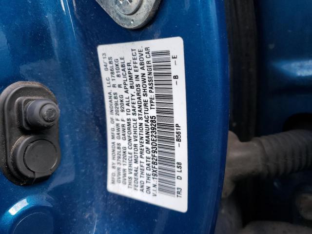 Photo 9 VIN: 19XFB2F93DE239285 - HONDA CIVIC EXL 