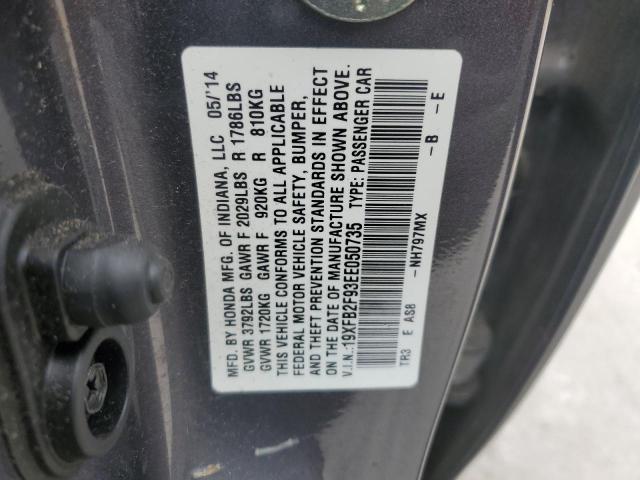 Photo 11 VIN: 19XFB2F93EE050735 - HONDA CIVIC EXL 