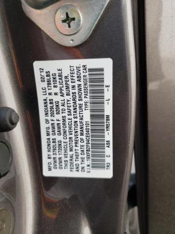 Photo 11 VIN: 19XFB2F94CE040101 - HONDA CIVIC 