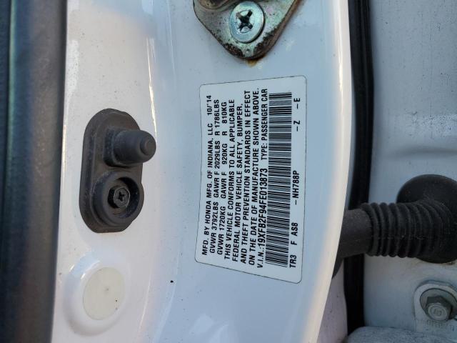 Photo 12 VIN: 19XFB2F94FE013873 - HONDA CIVIC EXL 