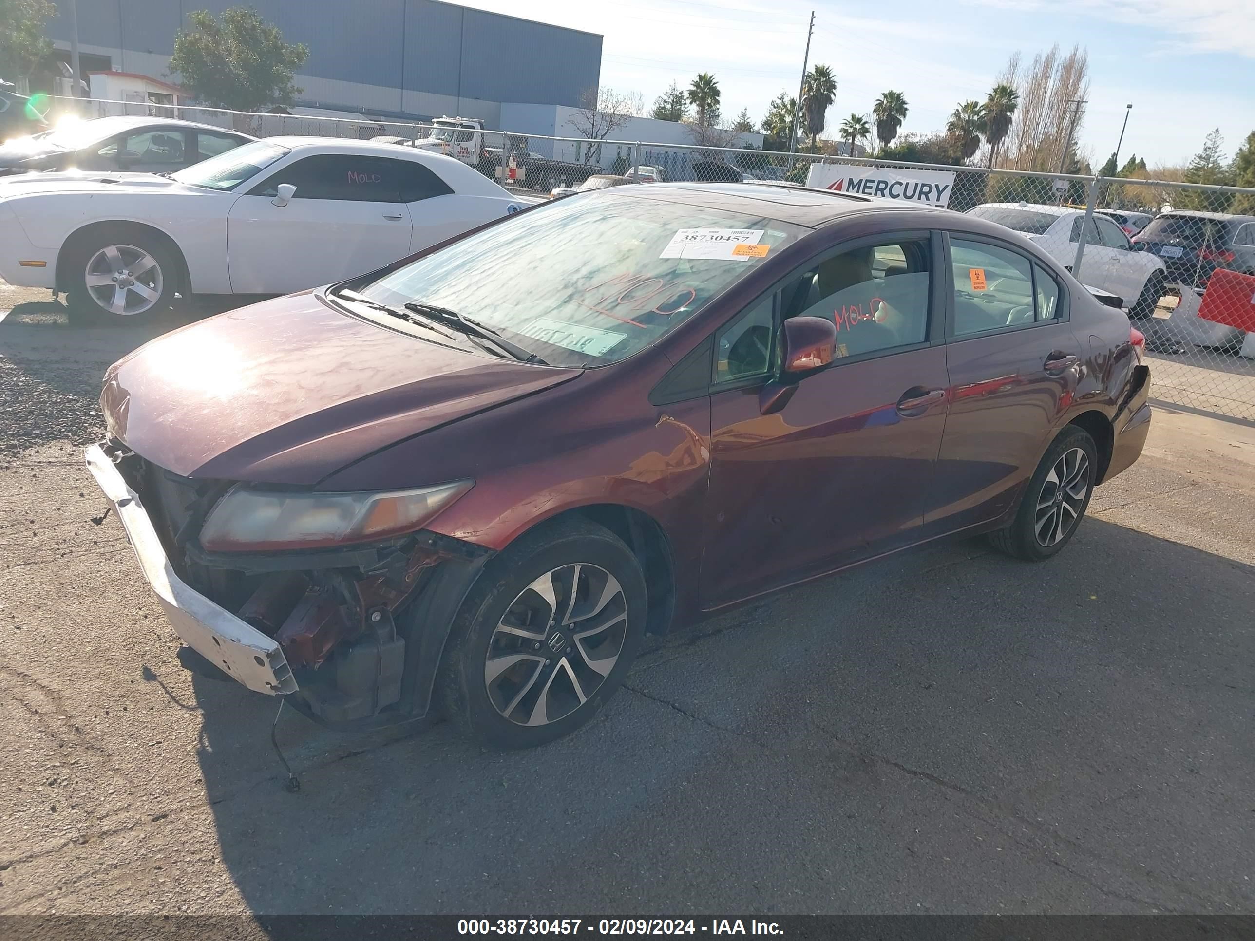 Photo 1 VIN: 19XFB2F95DE006444 - HONDA CIVIC 