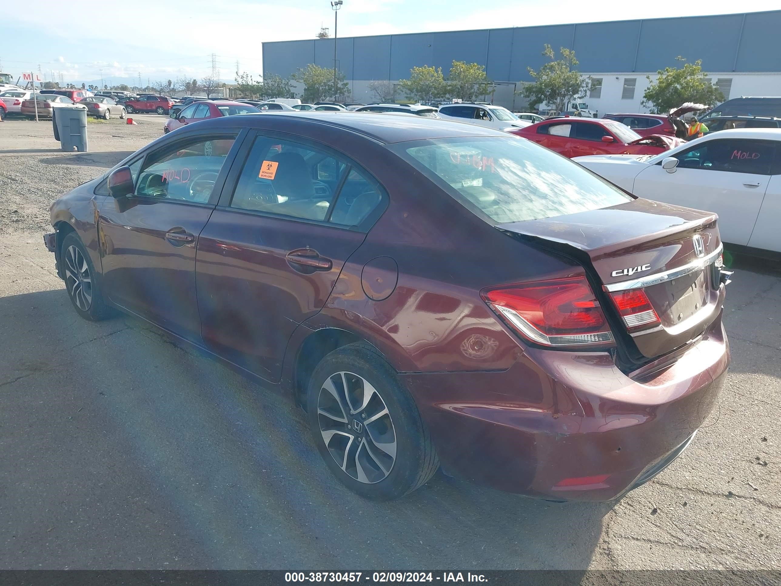 Photo 2 VIN: 19XFB2F95DE006444 - HONDA CIVIC 