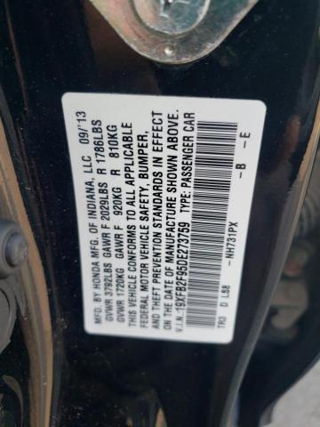 Photo 11 VIN: 19XFB2F95DE273759 - HONDA CIVIC 