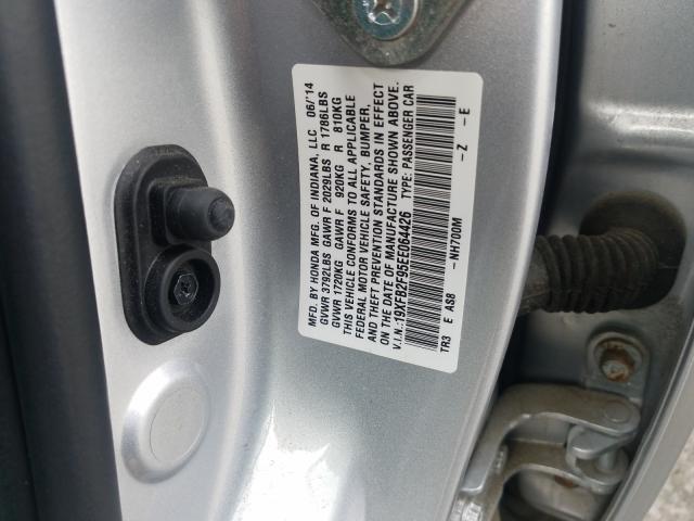 Photo 9 VIN: 19XFB2F95EE064426 - HONDA CIVIC EXL 