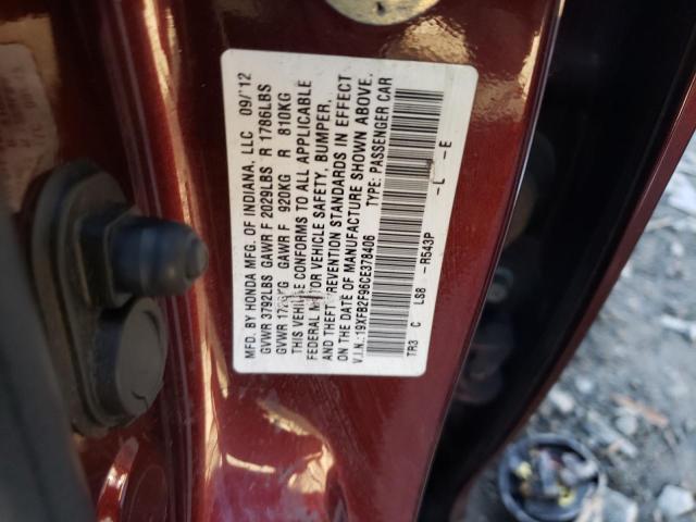 Photo 11 VIN: 19XFB2F96CE378406 - HONDA CIVIC EXL 