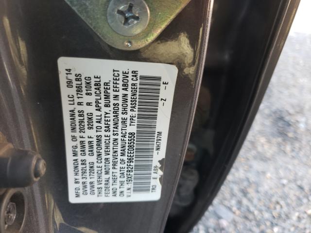 Photo 9 VIN: 19XFB2F96EE085558 - HONDA CIVIC EXL 