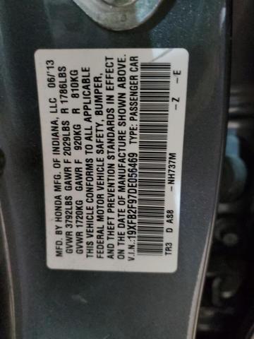 Photo 11 VIN: 19XFB2F97DE056469 - HONDA CIVIC EXL 