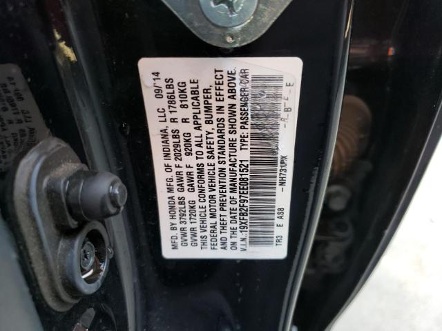 Photo 11 VIN: 19XFB2F97EE081521 - HONDA CIVIC EXL 