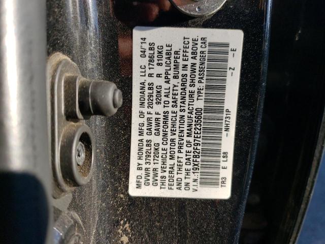 Photo 11 VIN: 19XFB2F97EE235600 - HONDA CIVIC EXL 