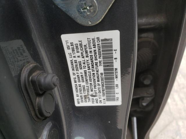 Photo 9 VIN: 19XFB2F98CE302749 - HONDA CIVIC EXL 